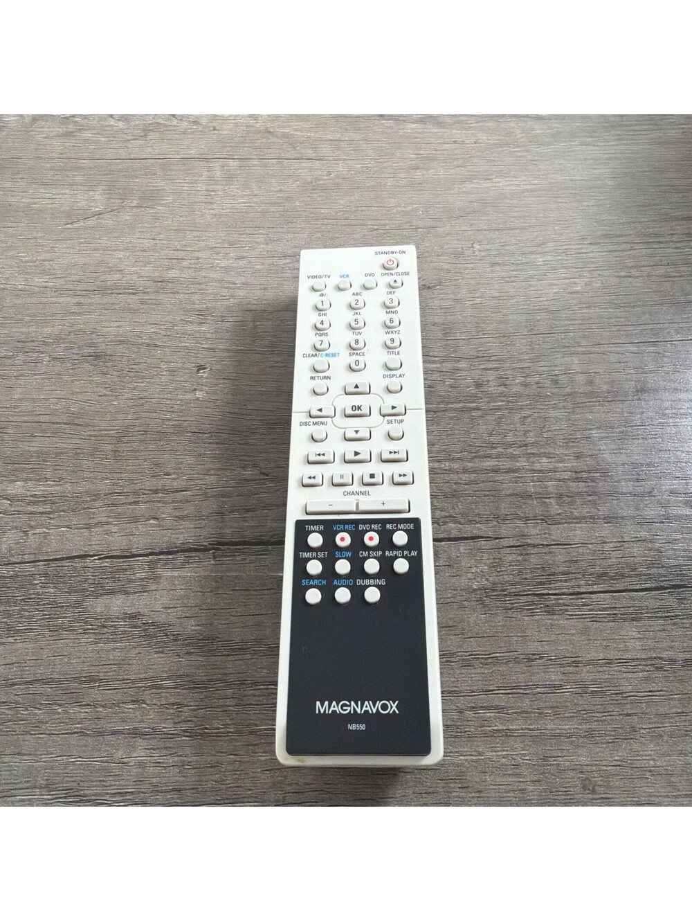Genuine Magnavox NB550UD DVD VCR Combo Remote Control NB550 MWR20V6 OEM